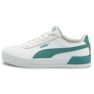 PUMA Women's Carina Leather Sneakers for $30 PUMA Women's Carina Leather Sneakers for $30