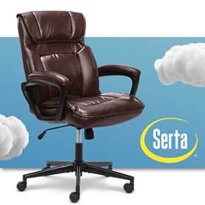 Serta Hannah Microfiber Office Chair with Headrest Pillow, Adjustable Ergonomic with Lumbar for $185 Serta Hannah Microfiber Office Chair with Headrest Pillow, Adjustable Ergonomic with Lumbar for $185