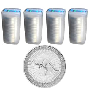 2021 1-oz. Australian Silver Kangaroo 100-Pack for $2,836 2021 1-oz. Australian Silver Kangaroo 100-Pack for $2,836
