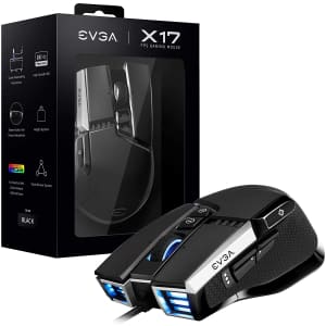 eVGA X17 Wired Gaming Mouse for $20