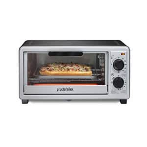 Proctor Silex 4 Slice Countertop Toaster Oven, Multi-Function with Bake, Toast and Broiler, 1100 for $52 Proctor Silex 4 Slice Countertop Toaster Oven, Multi-Function with Bake, Toast and Broiler, 1100 for $52