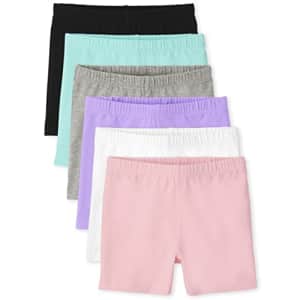 The Children's Place Girls Cartwheel Shorts Multipacks, Gum Drop Multi-6 Pack, Large (10/12) for $14