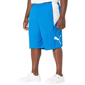PUMA Men's Big & Tall Cat Shorts BT, Future Blue White, 3X-Large (Tall) for $17