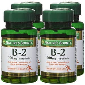 Nature's Bounty Vitamin B-2 100 mg, 100 Coated Tablets (Pack of 4) for $25