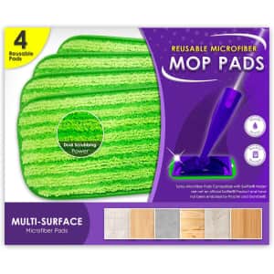 Turbo Mops Reusable Floor Mop Pad 4-Pack for $19 via Sub & Save Turbo Mops Reusable Floor Mop Pad 4-Pack for $19 via Sub & Save
