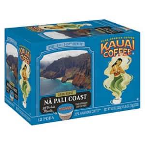 Kauai Coffee Single-Serve Pods, Na Pali Coast Dark Roast 100% Arabica Coffee from Hawaiis Largest for $55