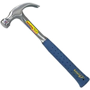 Estwing E3-12C 12 Oz Curve Claw Hammer With Blue Vinyl Shock Reduction Grip, Silver for $46