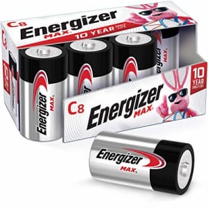 Energizer Max C Alkaline Batteries 8-Pack for $15