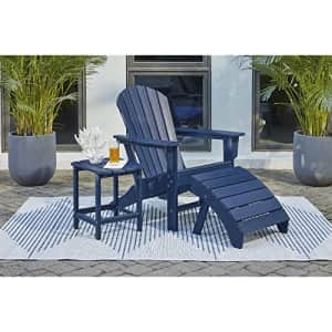 Signature Design by Ashley Outdoor Sundown Treasure HDPE Patio Adirondack Chair, Blue for $199