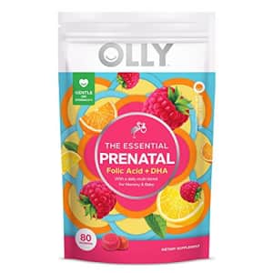 OLLY Prenatal Multivitamin Gummy, Supports Healthy Growth and Brain Development, Folic Acid, for $19