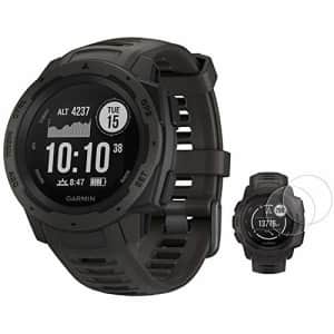 Garmin Instinct Rugged Outdoor Watch with GPS and Heart Rate Monitoring Graphite (010-02064-00) for $250