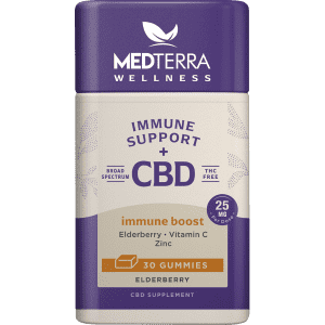 Medterra Wellness 25mg CBD Immune Boost 30-Count Gummies for $35