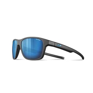 Julbo Lounge Lifestyle Sunglasses, Matte Black Frame - Smoke Spectron 3 Polarized Lens w/Blue Mirror for $100