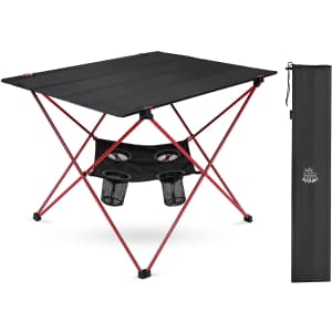 Deerfamy Foldable Camping Table w/ Cup Holders for $34 Deerfamy Foldable Camping Table w/ Cup Holders for $34