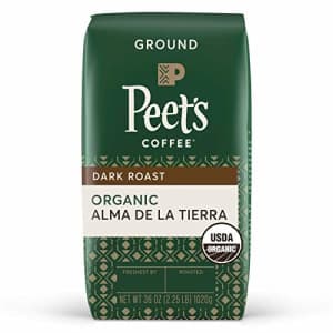 Peet's Coffee, Organic Alma de la Tierra - Dark Roast Ground Coffee - 36 Ounce Bag, USDA Organic for $19