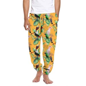 Mad Engine Men's Tropical Birds of Paradise Lounge Pants for $8