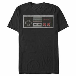 Nintendo Men's Retro NES Controller T-Shirt, Black, XXX-Large for $14