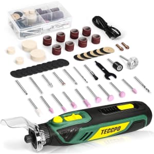 Teccpo 4V 53-Piece Cordless Rotary Tool Set for $26 Teccpo 4V 53-Piece Cordless Rotary Tool Set for $26