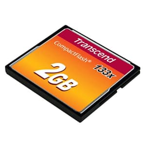 Transcend 2 GB 133x CompactFlash Memory Card TS2GCF133 for $19