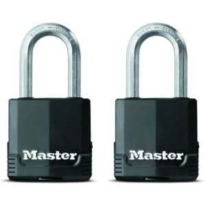 Master Lock Magnum Covered Laminated Steel Lock 2-Pack for $19