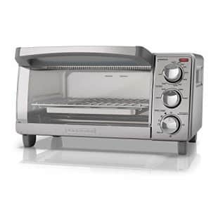 Black + Decker BLACK+DECKER 4-Slice Toaster Oven with Natural Convection, Stainless Steel, TO1760SS for $53