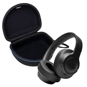 JBL Tune 760NC On-Ear Wireless Noise Cancelling Headphone Bundle with gSport Case (Black) for $90