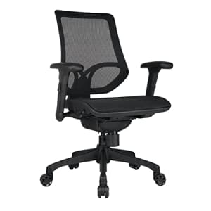 WorkPro 1000 Series Ergonomic Mesh/Mesh Mid-Back Task Chair, Black/Black for $177