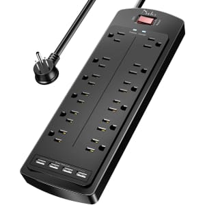 Nuetsa 16-Outlet Surge Protector for $17