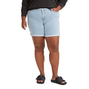 Levi's Women's Plus-Size Shorts, (New) Lapis Outsider-Medium Indigo, 37 for $40