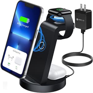 Rueseio 3-in-1 Wireless Charging Station for $22