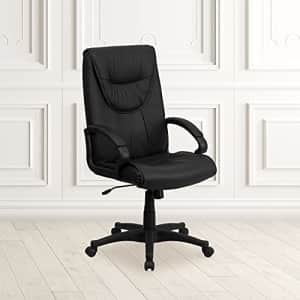 Flash Furniture High Back Black Leather Executive Swivel Office Chair with Arms for $161