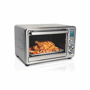 Hamilton Beach Digital Convection Countertop Toaster Oven with Rotisserie, Large 6-Slice, Stainless for $130 Hamilton Beach Digital Convection Countertop Toaster Oven with Rotisserie, Large 6-Slice, Stainless for $130