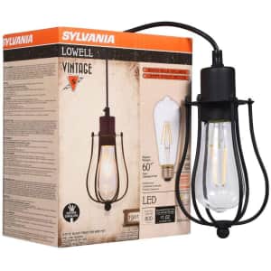 Sylvania Lowell Cage Pendant Light for $13 Sylvania Lowell Cage Pendant Light for $13