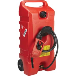 DuraMax Flo n' Go 14-Gallon Rolling Gas Can for $130 DuraMax Flo n' Go 14-Gallon Rolling Gas Can for $130