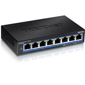 TRENDnet 8-Port Gigabit EdgeSmart Switch, 8 x Gigabit Ports, 16Gbps Switch Capacity, Ethernet for $40