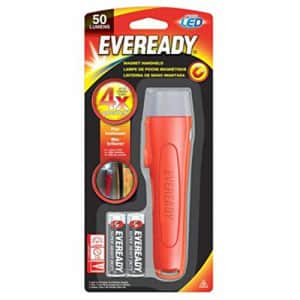 Eveready Magnetic Handheld Flashlight with 2 AA Batteries for $22