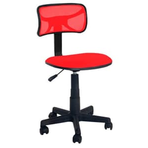 Urban Shop Swivel Mesh Task Chair, Red for $35