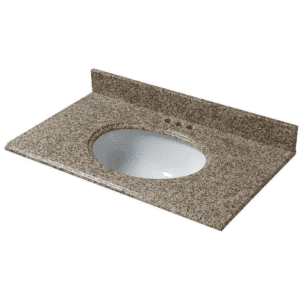 Home Decorators Collection 25x22" Granite Vanity Top for $142 Home Decorators Collection 25x22" Granite Vanity Top for $142