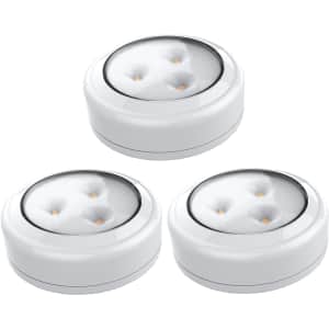 Brilliant Evolution Wireless LED Puck Light 3-Pack for $17 Brilliant Evolution Wireless LED Puck Light 3-Pack for $17