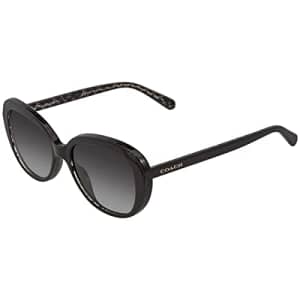 Coach HC8289 Women's Sunglasses Black Glitter Signature C/Grey Gradient 53 for $74