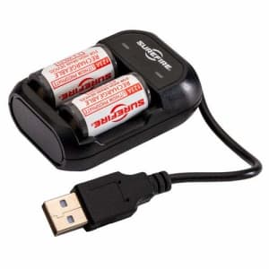 Surefire 123A Rechargeable Batteries Includes Charger SFLFP123-KIT for $38 Surefire 123A Rechargeable Batteries Includes Charger SFLFP123-KIT for $38