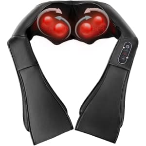 Shiatsu Neck and Back Massager with Heat for $22