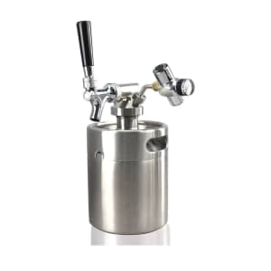 NutriChef Homebrew Mini Keg Stainless Steel CO2 Home Keg Dispenser System for $84