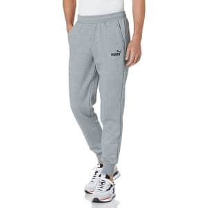 PUMA Men's Essentials Fleece Sweatpants w/ Pockets for $12