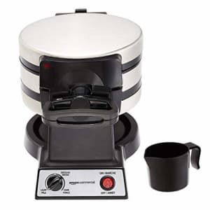 AmazonCommercial Double Waffle Maker, Stainless Steel, 1400 Watts for $56 AmazonCommercial Double Waffle Maker, Stainless Steel, 1400 Watts for $56