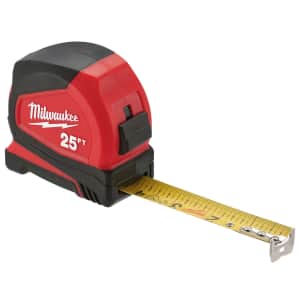 Milwaukee 25-Foot Compact Tape Measure for $18