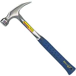 Estwing Hammer - 12 oz Straight Rip Claw with Smooth Face & Shock Reduction Grip - E3-12S for $34