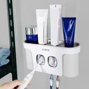 Kabum Wall-Mounted Automatic Toothpaste Dispenser for $18