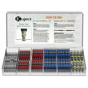 Kuject 200-Piece Solder Seal Wire Connector Kit for $17