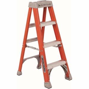 Louisville Ladder FS1504 4' Fiberglass Step Ladder, 4 Feet, Orange for $151
